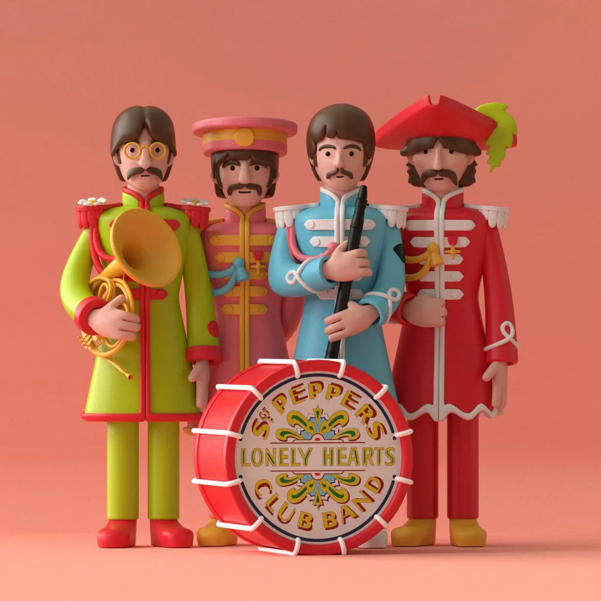 The Beatles Art Toys