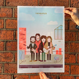 The Beatles A3 Risograph Print