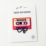 Cassette Embroidered, Iron-on Patch