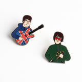 Liam and Noel Enamel Pin Set