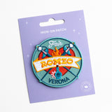 Romeo Embroidered, Iron-on Patch