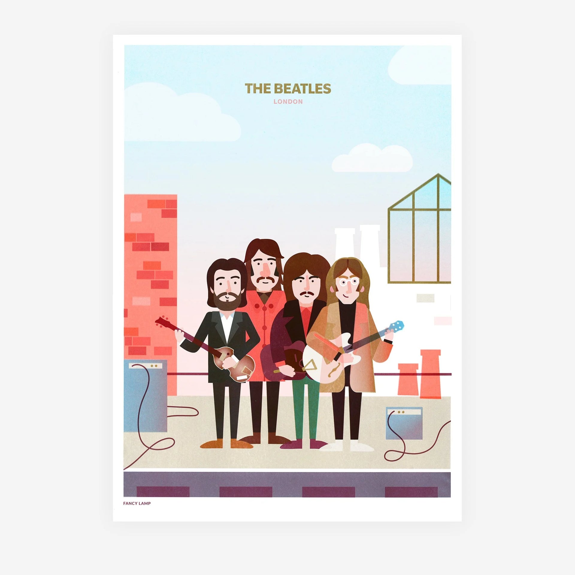 The Beatles A3 Risograph Print – Collectable Cities