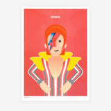 Bowie A3 Risograph Print
