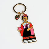 Frida Kahlo Nightmares Key Ring