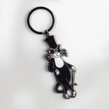 Edward Gorey Top Hat Cat Keychain