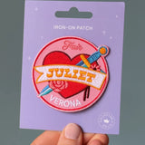 Juliet Embroidered, Iron-on Patch