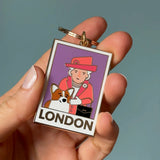 Queen & Corgi Keyring