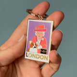 Queen & Corgi Keyring