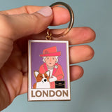 Queen & Corgi Keyring
