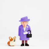 Purple Queen with Corgi