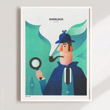 Sherlock A3 Risograph Print